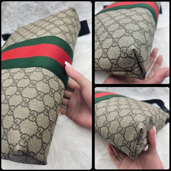 Gucci Beige Supreme Web Crossbody - Picture 13 of 17